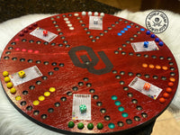 Wooden Carbles Board Game With Dice and Marbles, Free Personalization