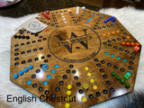 Custom Wahoo Aggravation board games personalized including dice and marbles