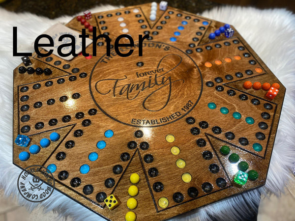 Custom Wahoo Aggravation board games personalized including dice and marbles