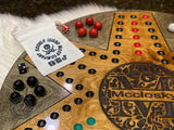 Delux Wooden Wahoo Board Game With Dice and Marbles, Free Personalization, 23 Inches With 22 MM Marbles