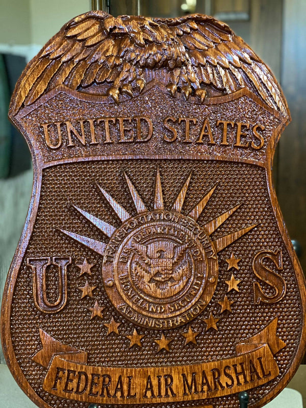 Custom 3D Wood Badge - Your Badge Carved in Oak