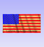 3D Wavy American Flag - Personalized