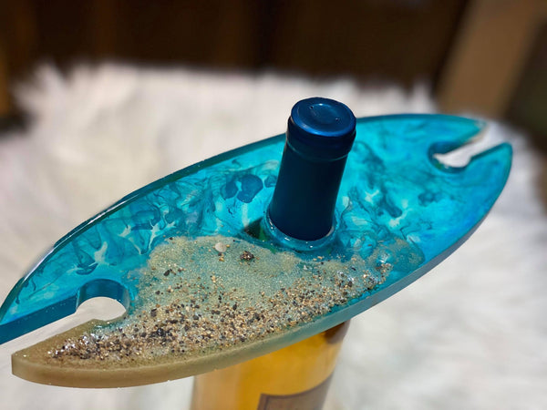 Beach themed wine bottle holder online