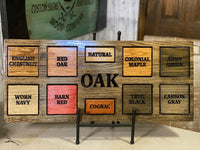 Rustic Oilfield Flag - 3D Wavy Wood Flag - 23&quot; X 11&quot; - Personalized - Oilfield Decor