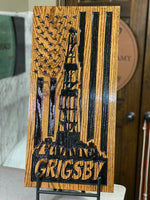 The American Drilling Rig - 24" X 11.25" Oilfield Decor