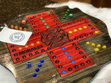 Firefighter's Wooden Wahoo Board Game With Dice and Marbles, Free Personalization