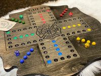 Firefighter's Wooden Wahoo Board Game With Dice and Marbles, Free Personalization