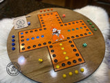 OSU Wooden Wahoo Board - Game With Dice and Marbles - Free Personalization - Liscened OSU Crafter.