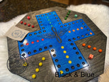 Custom Wahoo Aggravation board games personalized including dice and marbles