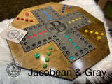 Custom Wahoo Aggravation board games personalized including dice and marbles